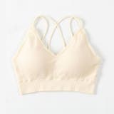 ホワイト | ブラトップ ナイトブラ インナーウェア やわらかストレッチブラ | BUYSENSE