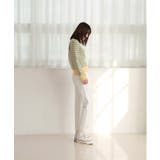 四角チェックライニングポイントニットTシャツ | by muni:r | 詳細画像4 