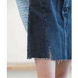 カットスリットポイントデニムスカート | by muni:r | 詳細画像9 