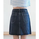 カットスリットポイントデニムスカート | by muni:r | 詳細画像10 