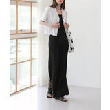 脚が長く見える ハイウエスト ピンタック スリット スラックス | by muni:r | 詳細画像4