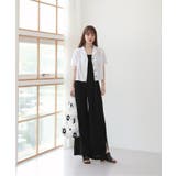 脚が長く見える ハイウエスト ピンタック スリット スラックス | by muni:r | 詳細画像5