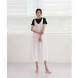 肩のねじれポイントビスチェコットンワンピース | by muni:r | 詳細画像10 