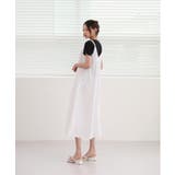 肩のねじれポイントビスチェコットンワンピース | by muni:r | 詳細画像12 