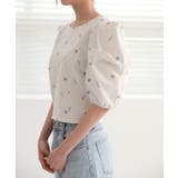 フラワープリントパフブラウス | by muni:r | 詳細画像17 