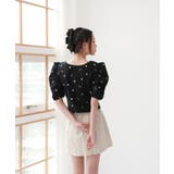 フラワープリントパフブラウス | by muni:r | 詳細画像2 