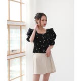 フラワープリントパフブラウス | by muni:r | 詳細画像3 