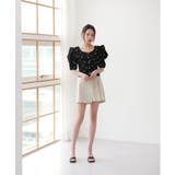 フラワープリントパフブラウス | by muni:r | 詳細画像5 