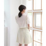 クロップ スクエアネック ブラウス | by muni:r | 詳細画像3 