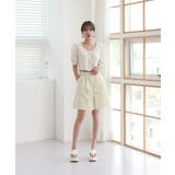 クロップ スクエアネック ブラウス | by muni:r | 詳細画像4 