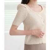 リブ セミ パフ カーディガン | by muni:r | 詳細画像16 