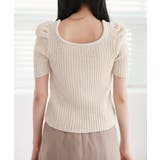 リブ セミ パフ カーディガン | by muni:r | 詳細画像17 