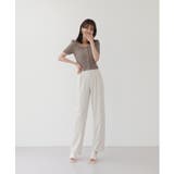 リブ セミ パフ カーディガン | by muni:r | 詳細画像5 