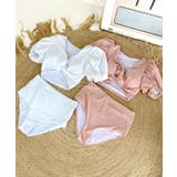 ホワイト | ねじれシャーリングツーピース 水着 | by muni:r
