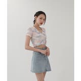 ユニーク タイダイ染め パターン Tシャツ | by muni:r | 詳細画像7 