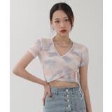 オレンジ | ユニーク タイダイ染め パターン Tシャツ | by muni:r