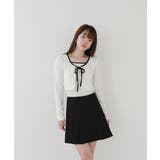 配色ストラップカーディガン+キャミソールセット | by muni:r | 詳細画像24