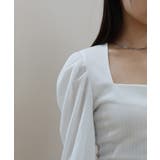 パフスクエアクロップドTシャツ | by muni:r | 詳細画像8 