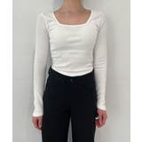 スリムスクエアリブTシャツ | by muni:r | 詳細画像12