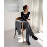 スリムスクエアリブTシャツ | by muni:r | 詳細画像17