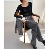 スリムスクエアリブTシャツ | by muni:r | 詳細画像18