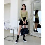 スリムスクエアリブTシャツ | by muni:r | 詳細画像38