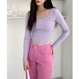 スリムスクエアリブTシャツ | by muni:r | 詳細画像62