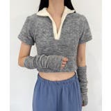 テリーVネックカラー半袖Tシャツ(ウォーマーSET) | by muni:r | 詳細画像32