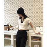 テリーVネックカラー半袖Tシャツ(ウォーマーSET) | by muni:r | 詳細画像7