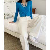 ユニークスリットポイント 長袖カーディガン | by muni:r | 詳細画像55 