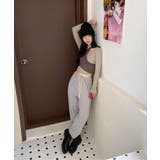 ウェーブ配色レイヤードTシャツ | by muni:r | 詳細画像21 