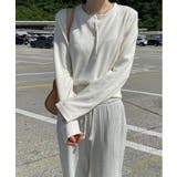 リブボタンクロップドトレーナー | by muni:r | 詳細画像3 