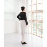 ムニールハイネック アイテム 新しいデザインのシースルー ブラウス | by muni:r | 詳細画像12 