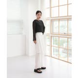 ムニールハイネック アイテム 新しいデザインのシースルー ブラウス | by muni:r | 詳細画像13 