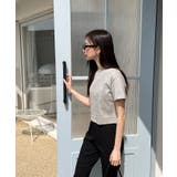 デイリームード ベーシック 半袖クロップTシャツ/ショート丈カットソー | by muni:r | 詳細画像31