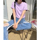 デイリームード ベーシック 半袖クロップTシャツ/ショート丈カットソー | by muni:r | 詳細画像88