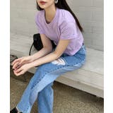 デイリームード ベーシック 半袖クロップTシャツ/ショート丈カットソー | by muni:r | 詳細画像95