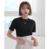 ブラック | デイリームード ベーシック 半袖クロップTシャツ/ショート丈カットソー | by muni:r