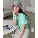 ミント | デイリームード ベーシック 半袖クロップTシャツ/ショート丈カットソー | by muni:r