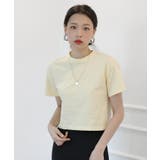 イエロー | デイリームード ベーシック 半袖クロップTシャツ/ショート丈カットソー | by muni:r