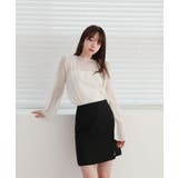 ムニールハイネック アイテム 新しいデザインのシースルー ブラウス | by muni:r | 詳細画像1 