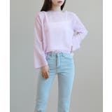 ムニールハイネック アイテム 新しいデザインのシースルー ブラウス | by muni:r | 詳細画像45 