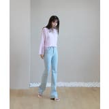 ムニールハイネック アイテム 新しいデザインのシースルー ブラウス | by muni:r | 詳細画像47 