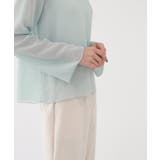 ムニールハイネック アイテム 新しいデザインのシースルー ブラウス | by muni:r | 詳細画像59 