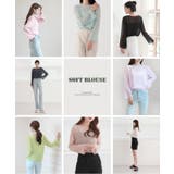 ムニールハイネック アイテム 新しいデザインのシースルー ブラウス | by muni:r | 詳細画像63 