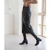 Hライン フロントスリット スカート | by muni:r | 詳細画像1