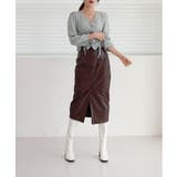 Hライン フロントスリット スカート | by muni:r | 詳細画像11