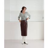 Hライン フロントスリット スカート | by muni:r | 詳細画像8