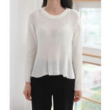 デイリー 斜め ボタン 肩 スリット ニット | by muni:r | 詳細画像14