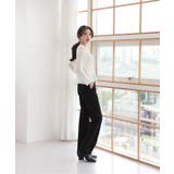 デイリー 斜め ボタン 肩 スリット ニット | by muni:r | 詳細画像17